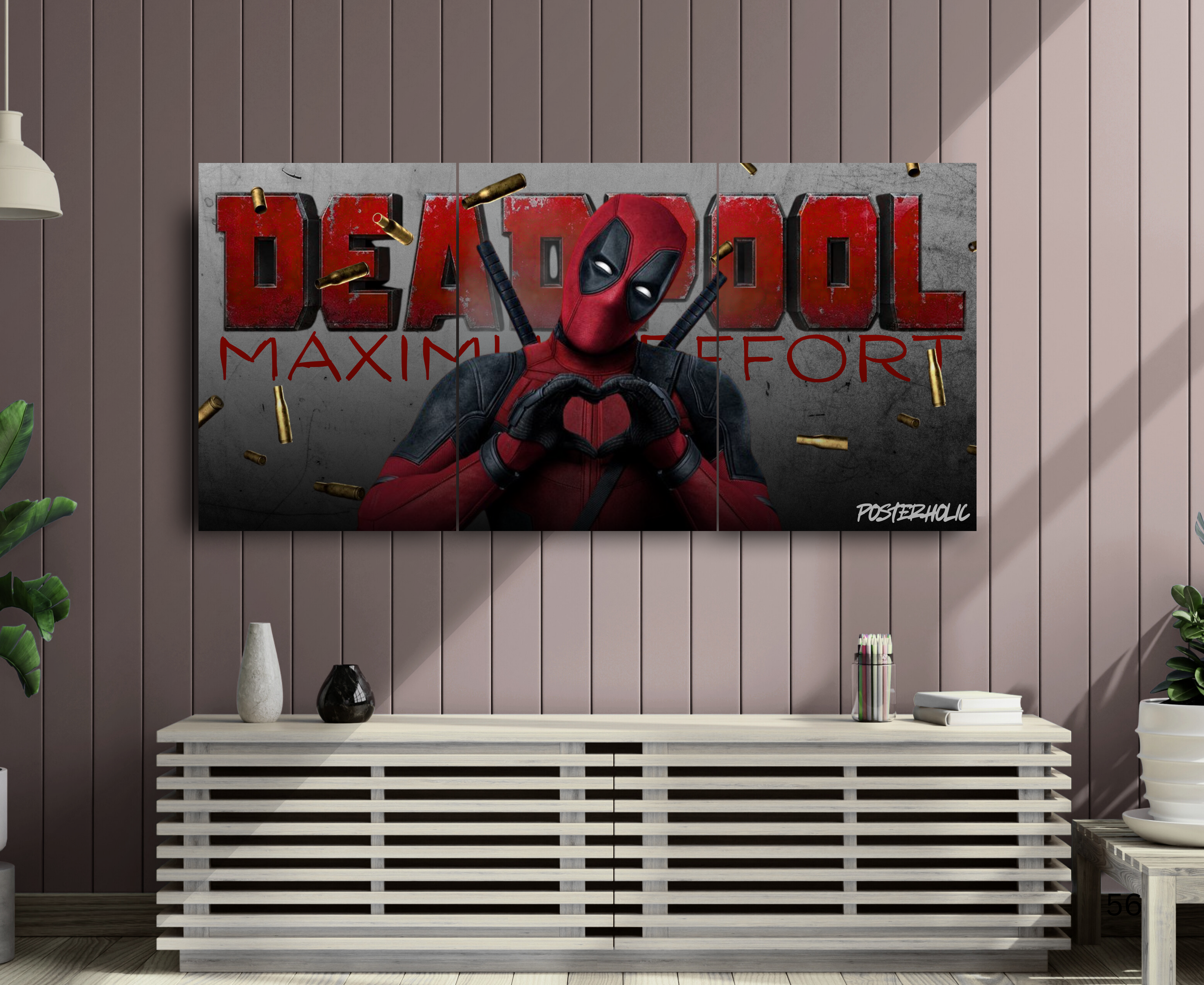 DEADPOOL | AESTHETIC | MOIVE | SPLIT POSTER | 3 piece set