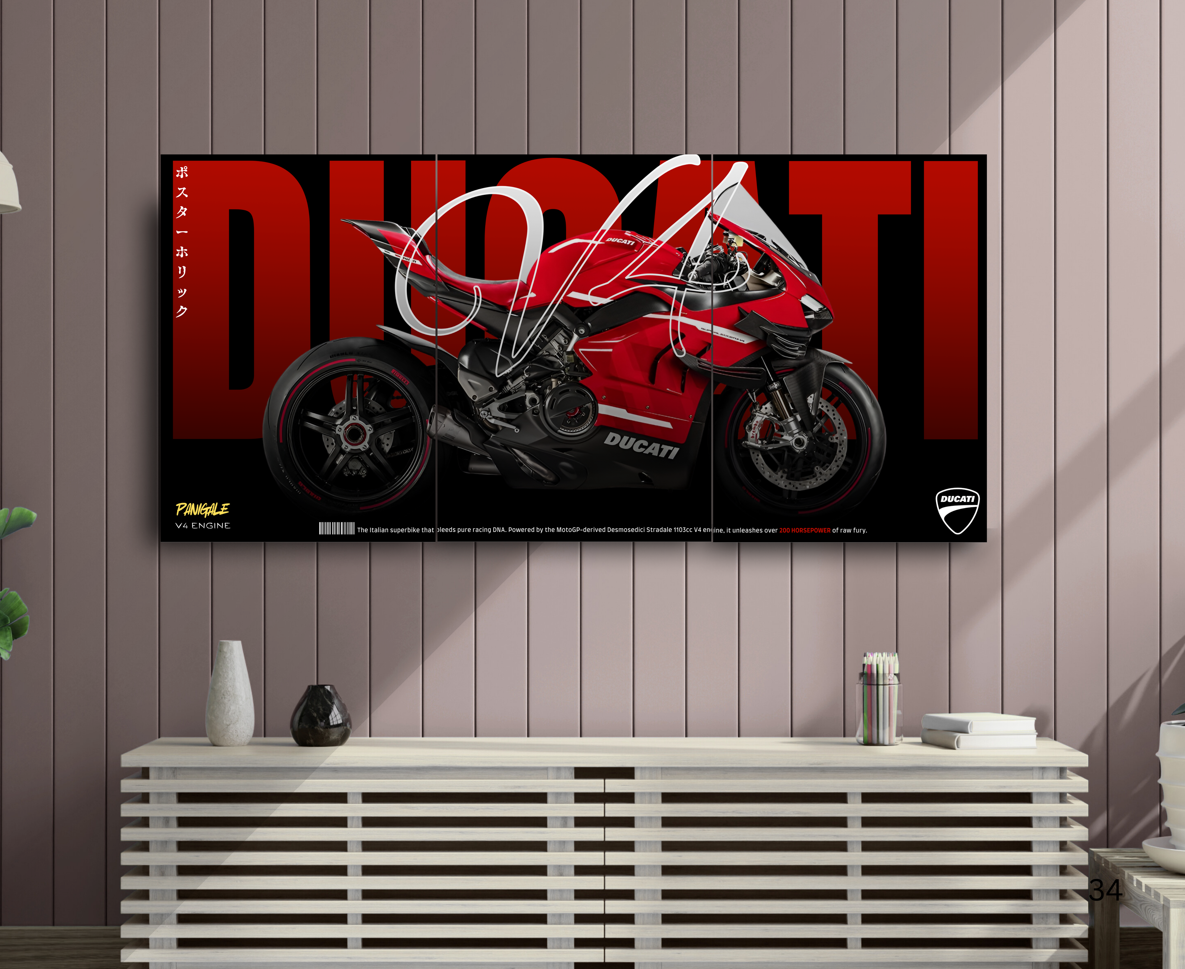 DUCATI PENIGALE V4 | Bike set | 3 Piece set