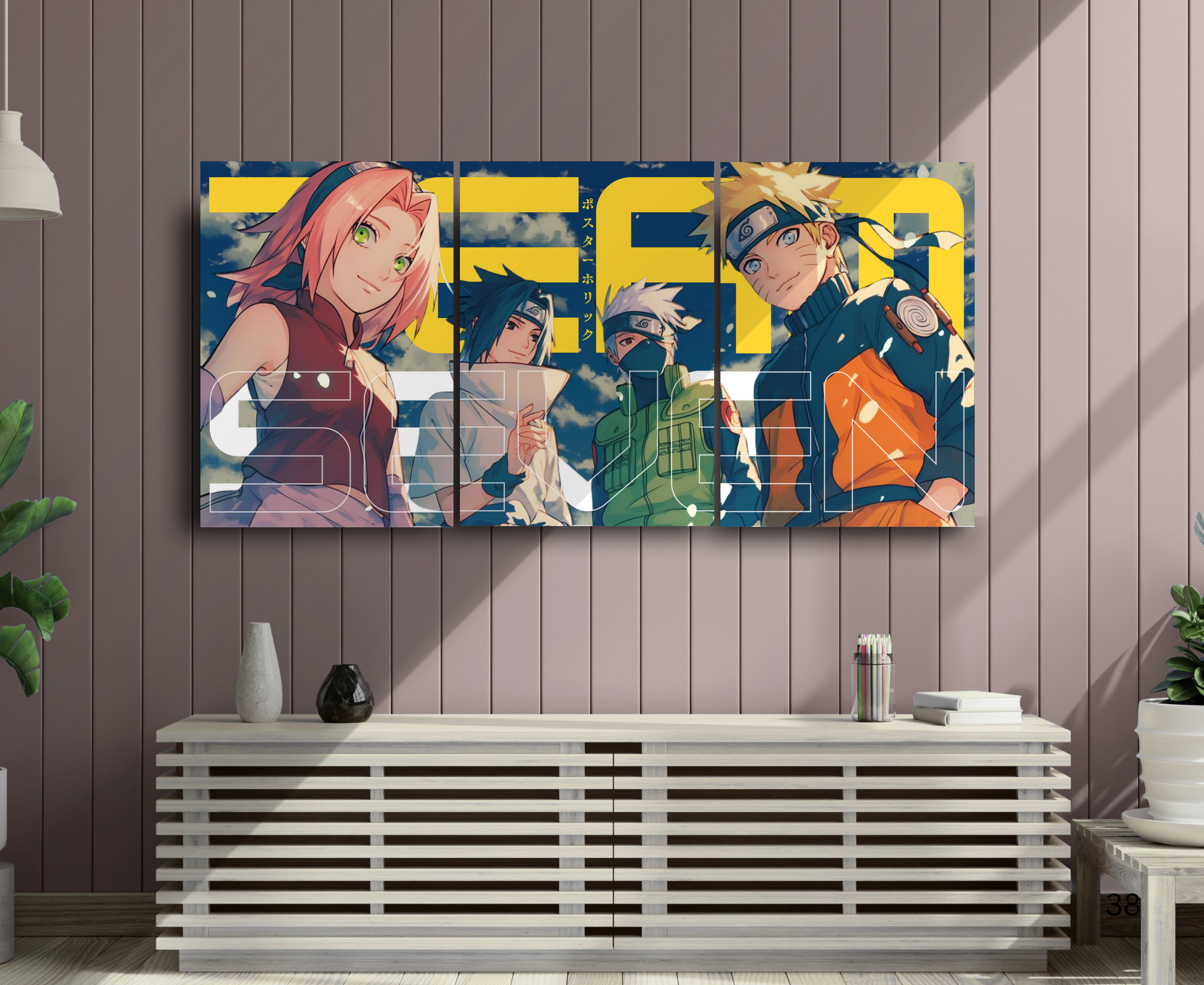NARUTO | ANIME POSTER | AESTHETIC | Anime set | 3 piece set