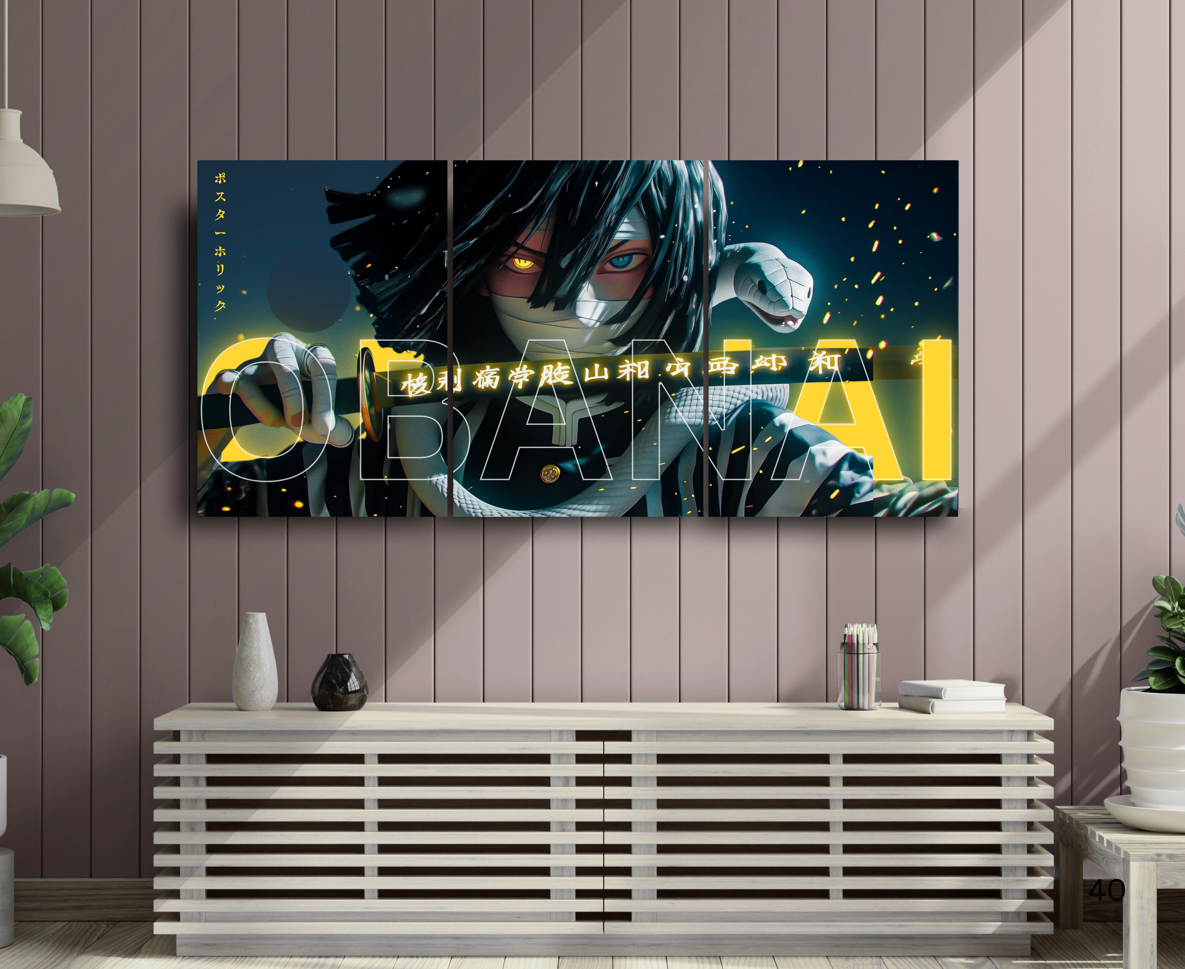 DEMON SLAYER | OBANAI | COOL | ANIME LOVER | anime set | 3 piece set