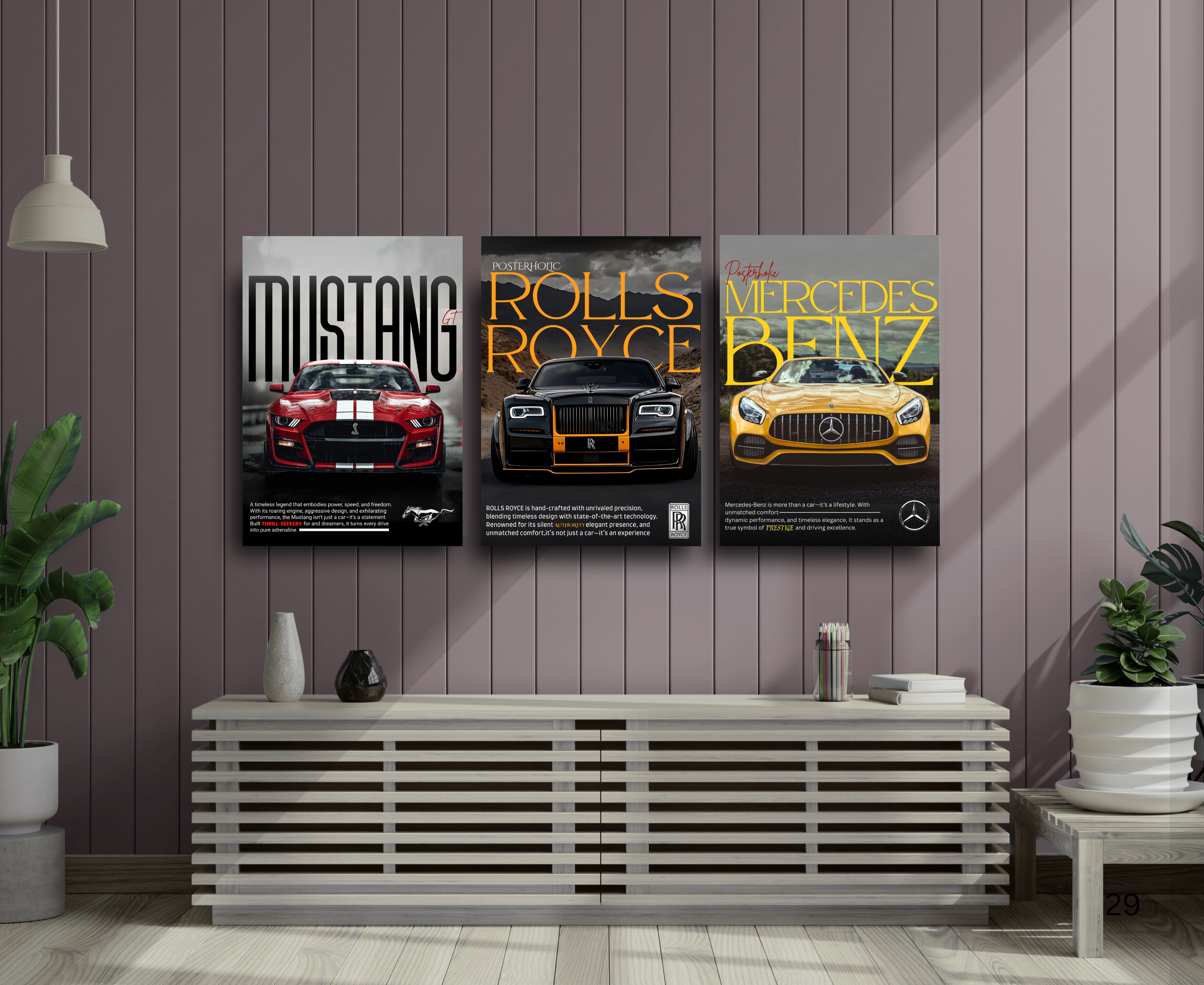 CARS | AESTHETIC | BEST TRIO | 3 piece set